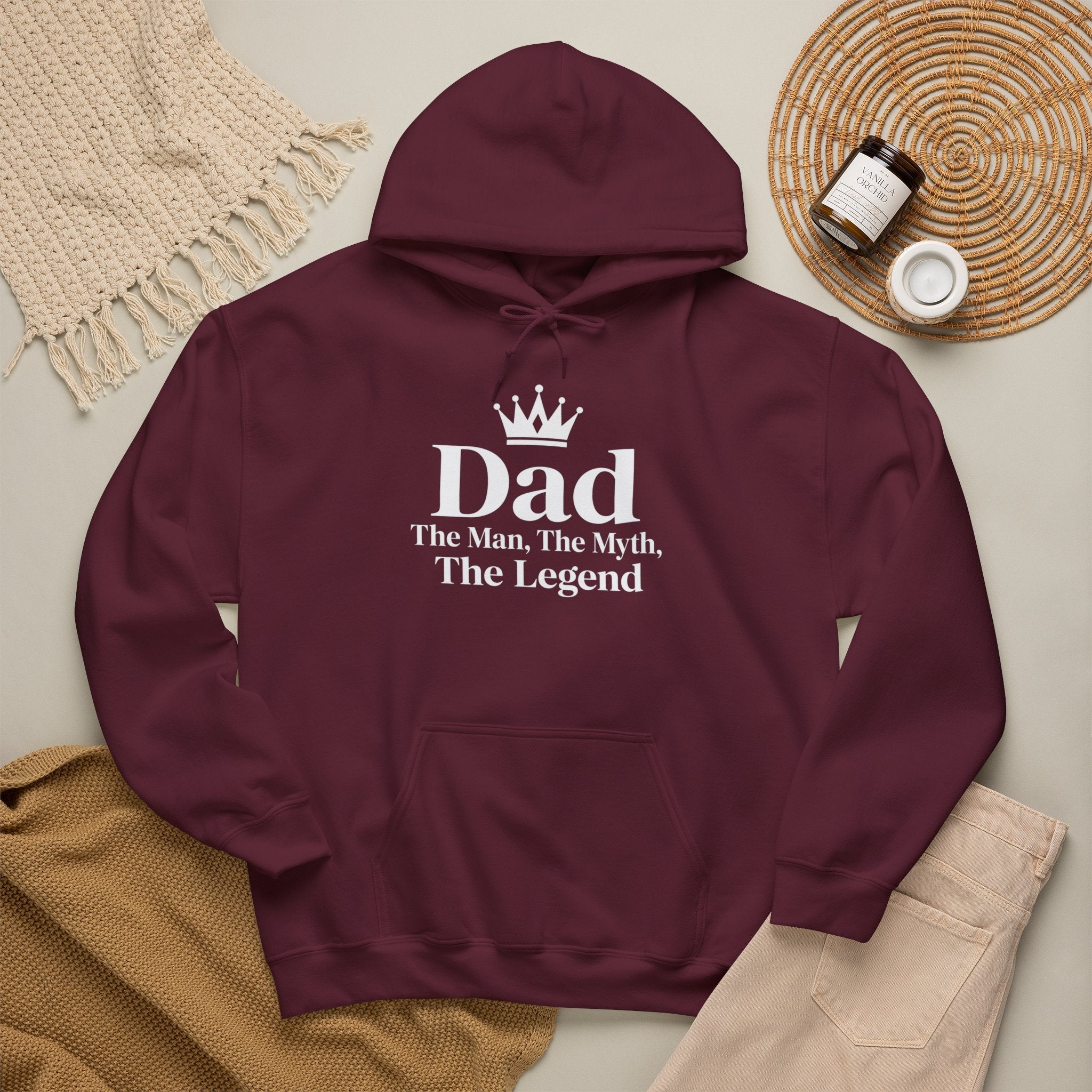 Dad: The Man, The Myth, The Legend | Father's Day Hoodie | Gift for Dad